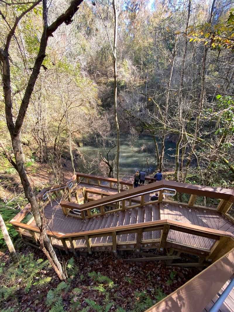 The 120-Foot Descent Down the Wooden Staircase