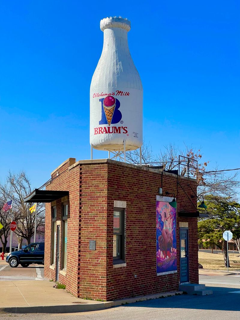The Brick Building Below