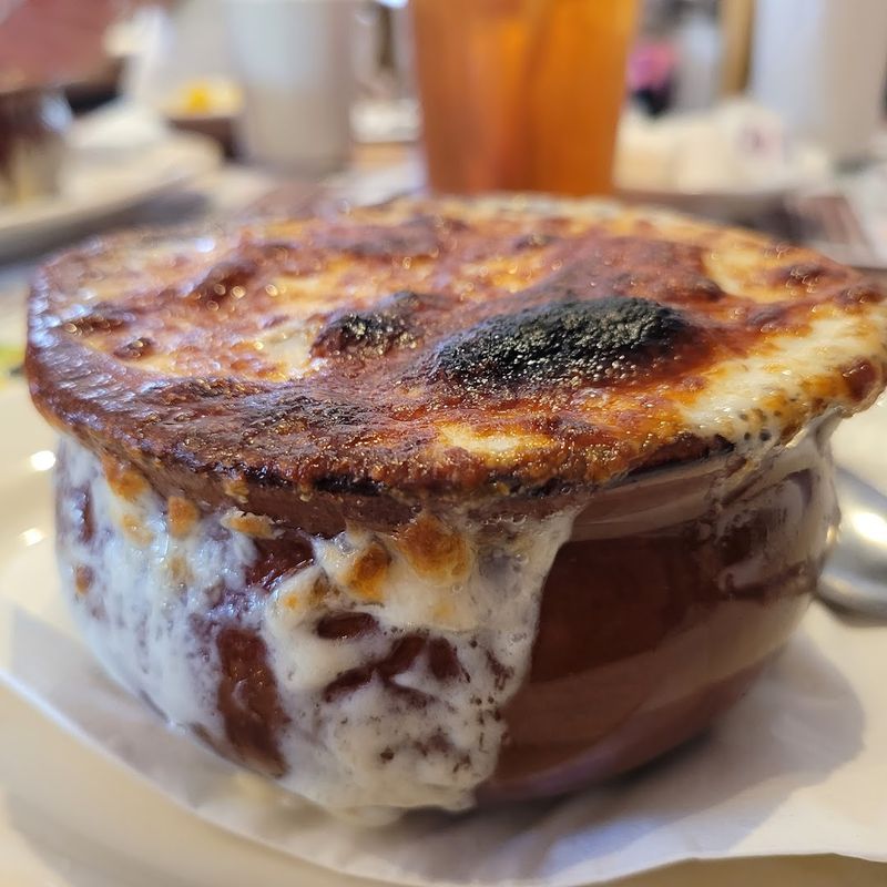 French Onion Soup and Bread Pudding Worth the Trip Alone