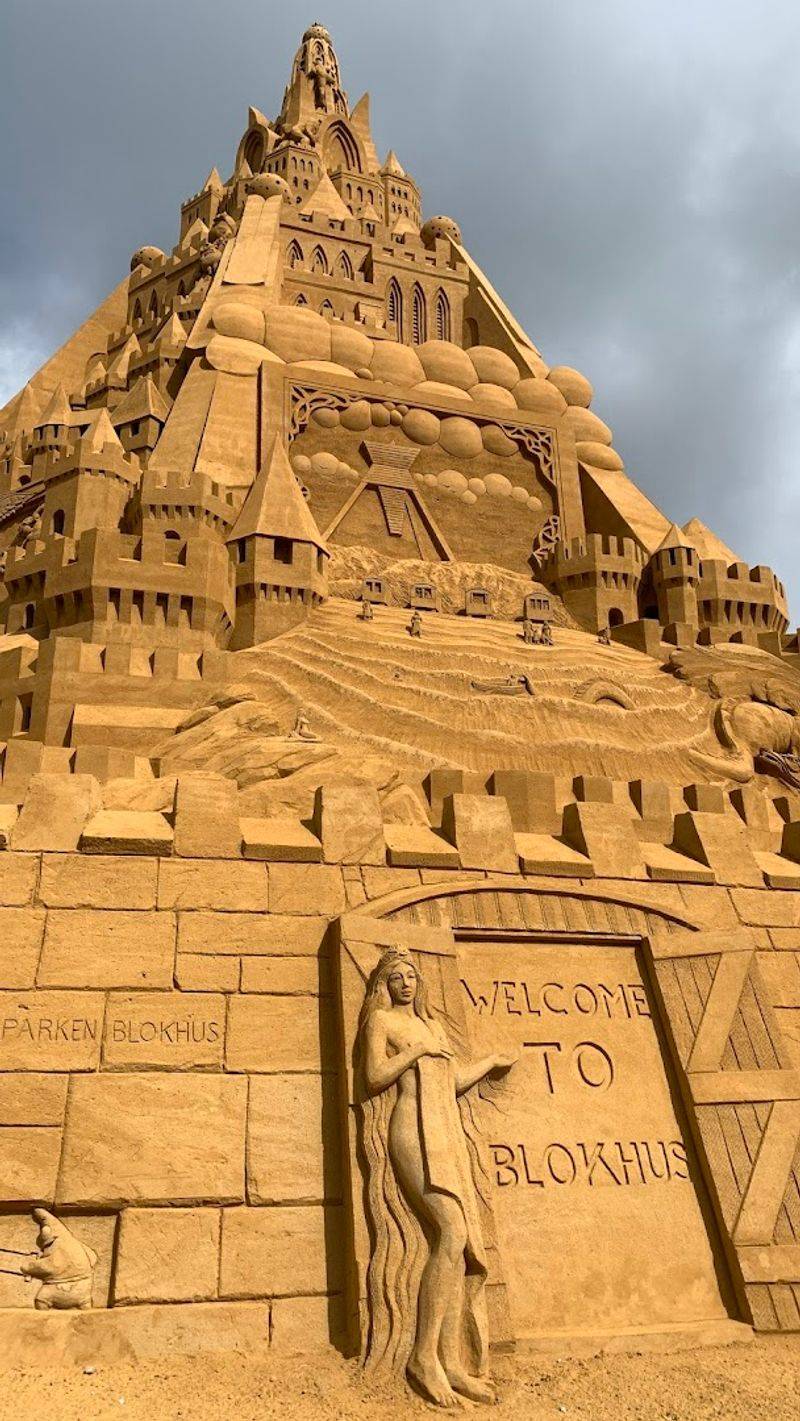 World's Tallest Sandcastle - Blokhus, Denmark