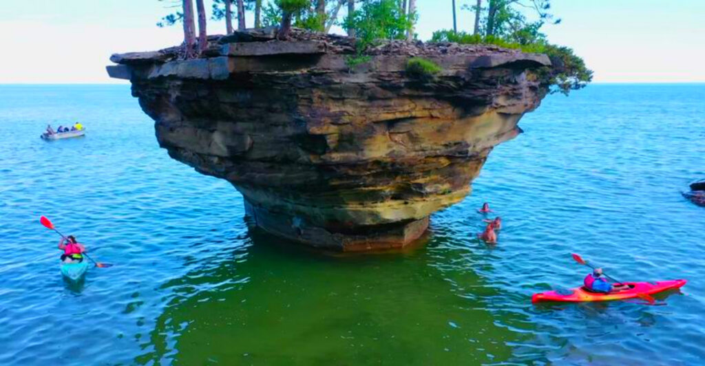 The Only Way to See This Incredible Michigan Landmark Is by Water – And It Looks Too Strange to Be Real
