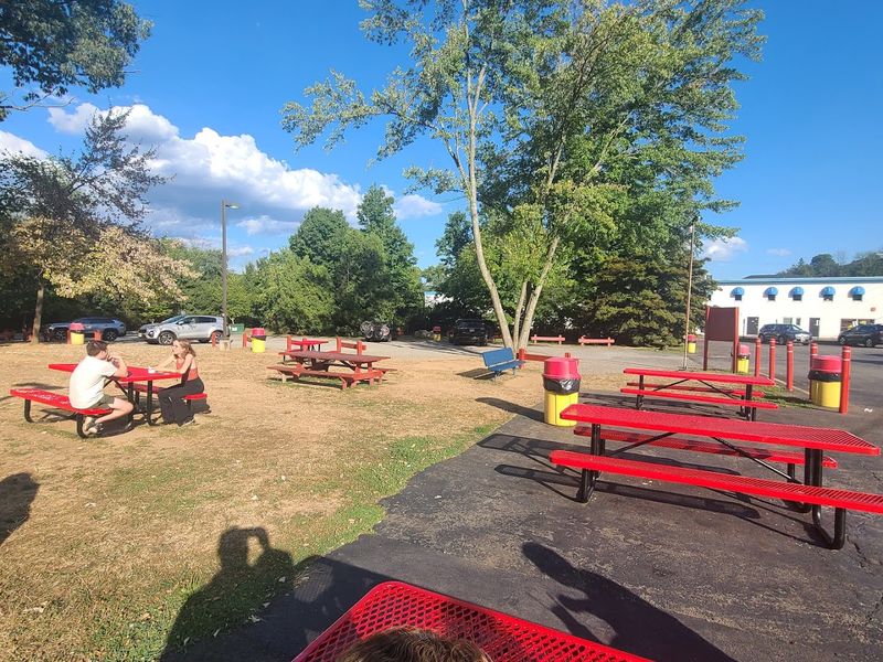 Picnic Tables, Lawn Space, and a Park Next Door