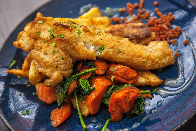 Beer Battered Cod With Truffle Fries