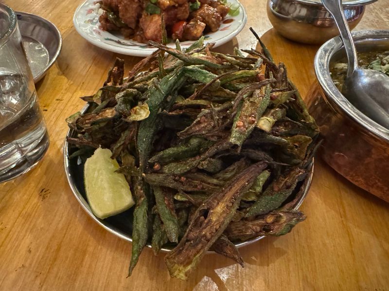 Okra Fries With Lime And Chaat Masala