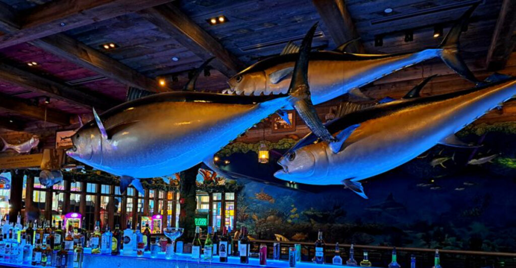 This Florida Dining Spot Feels Like an Aquarium With a 16-Lane Bowling Alley