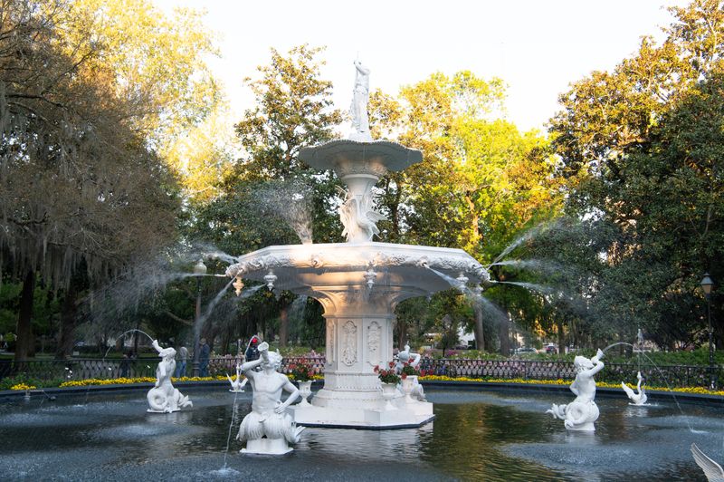 Wander Forsyth Park at Golden Hour