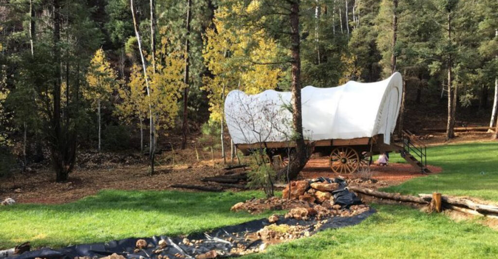 This Oklahoma Getaway Lets You Sleep in a Real Covered Wagon