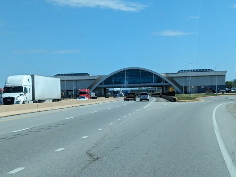 A McDonald's That Literally Spans the Highway