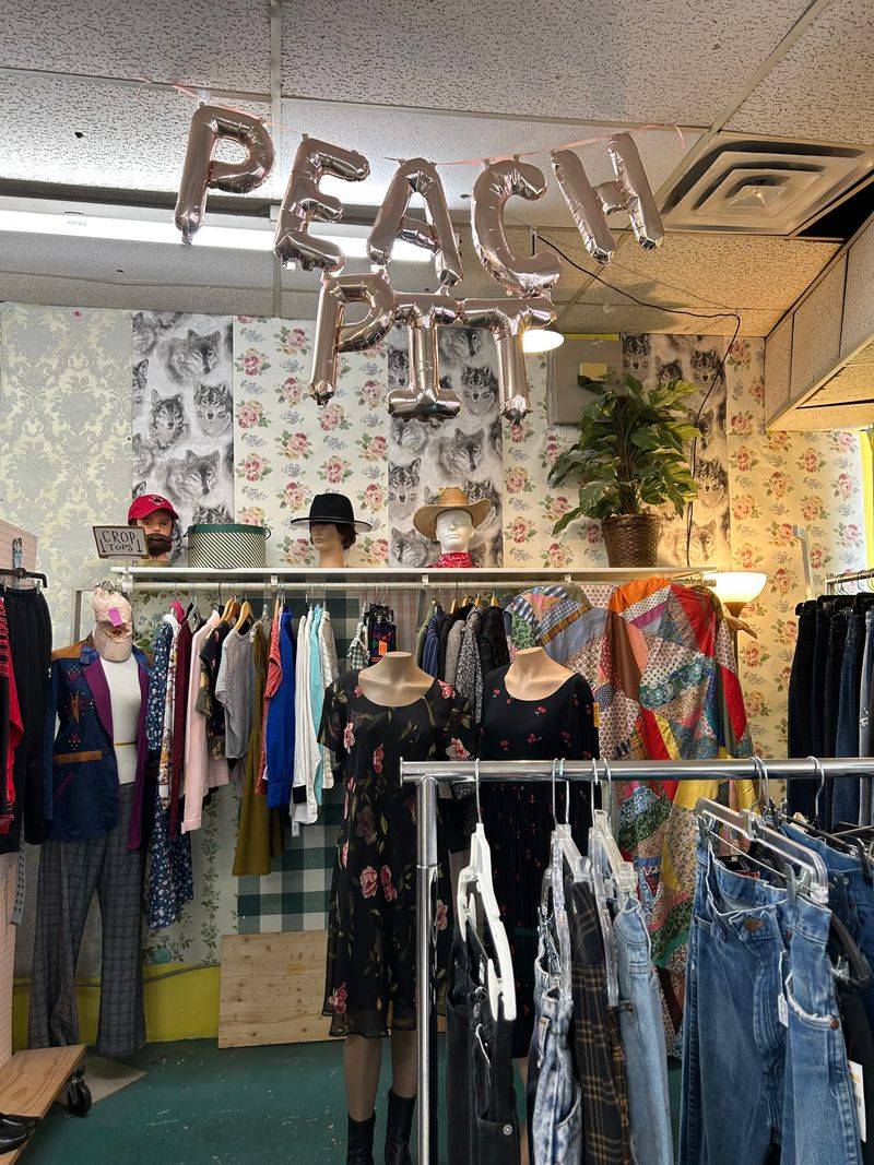 Racks Overflowing with Vintage Clothing Gems