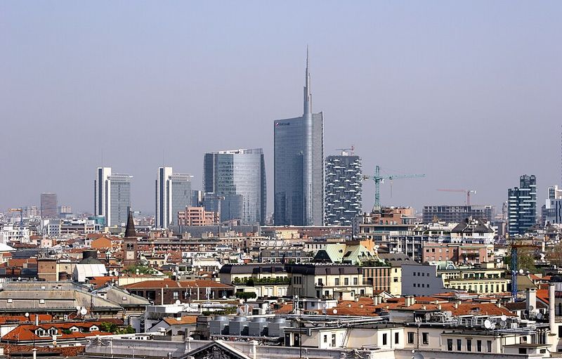 Add one 'modern Milan' moment: Porta Nuova + Bosco Verticale vibes