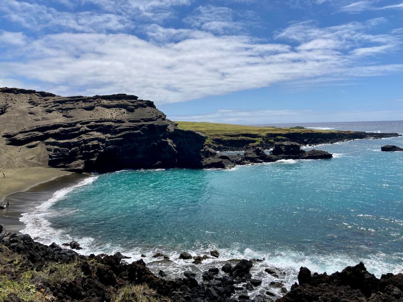 Hike to Papakōlea Green Sand Beach (only if you're up for the commitment)