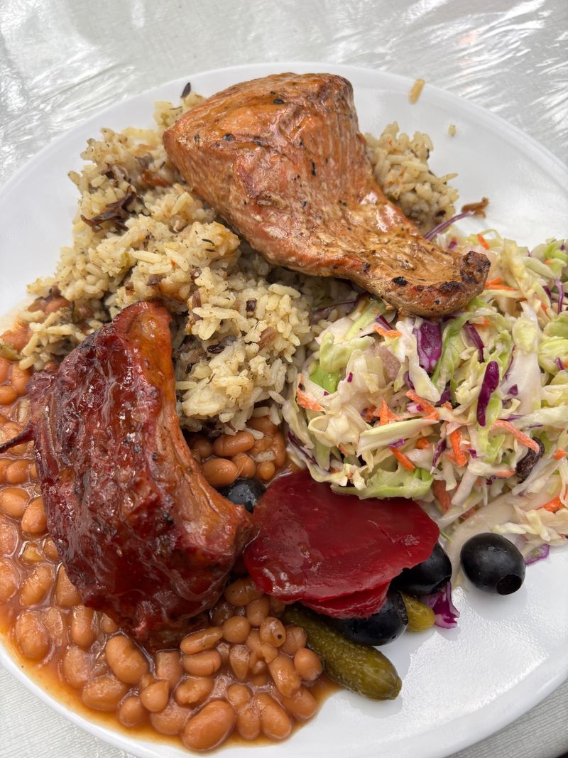 Ribs, Beans, And An Option For Non-Fish Eaters