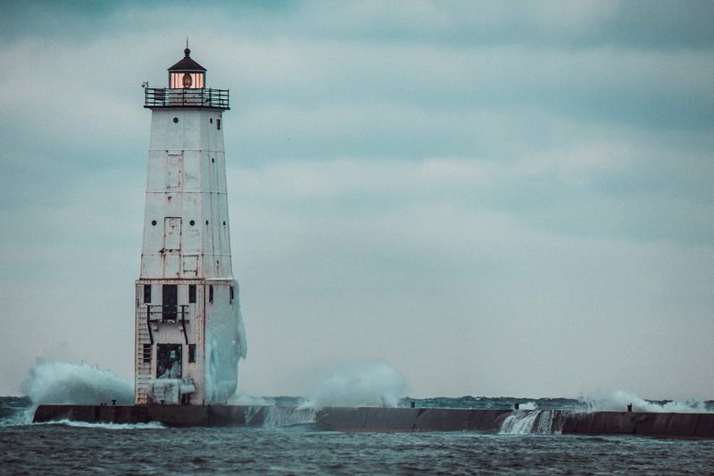 The Frankfort North Breakwater Light