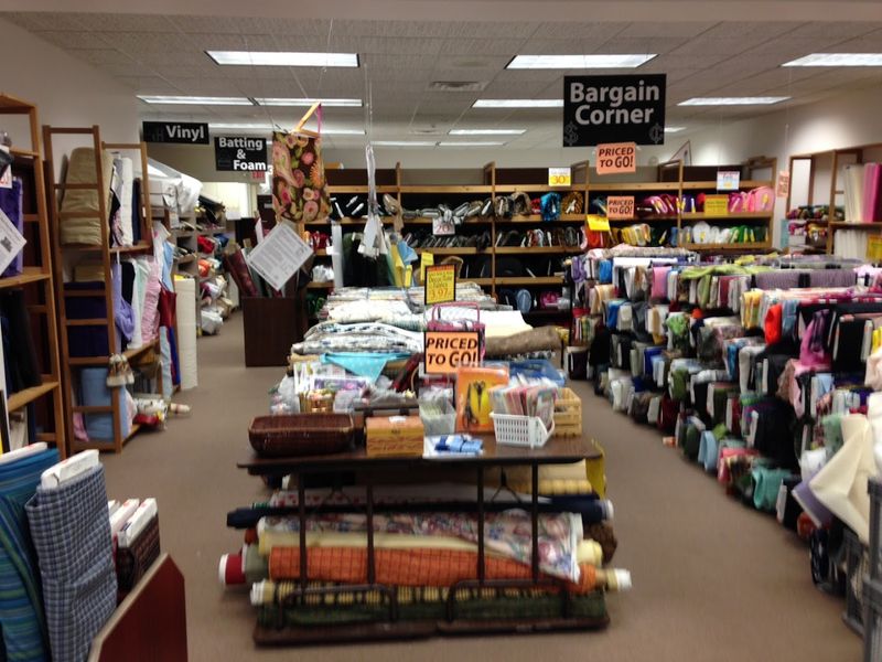 Aisles Of Fabric Variety