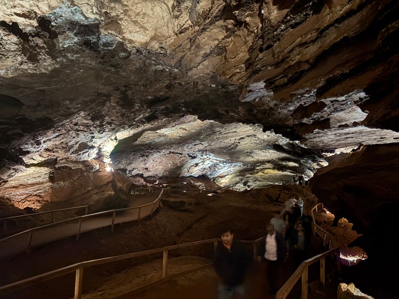 Dress for cave weather: it stays around 58°F year-round