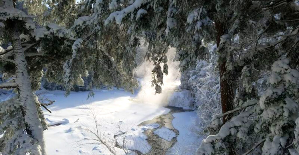 You Can Walk Across Frozen Waterfalls in This Michigan Park