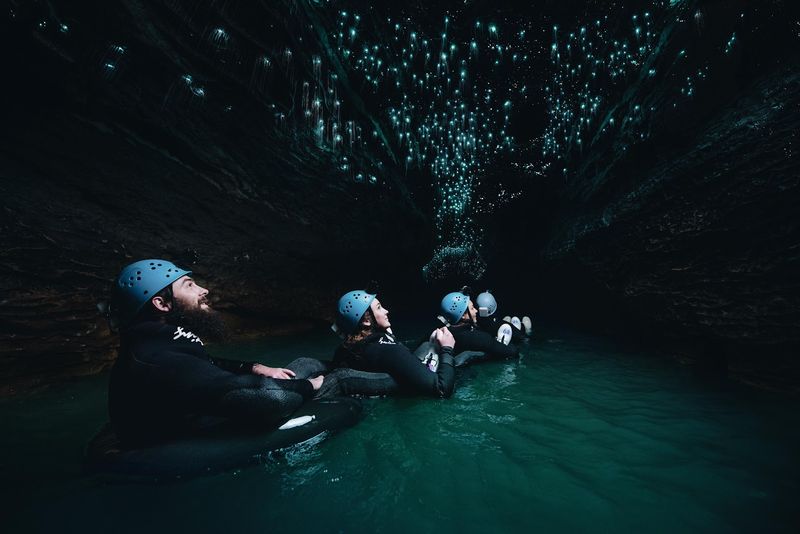 Black Water Rafting in Glowworm Caves — Waitomo