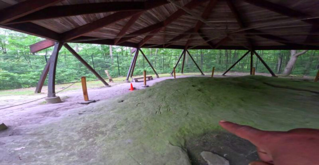 1,000-Year-Old Ojibwa Symbols Carved into Michigan Sandstone