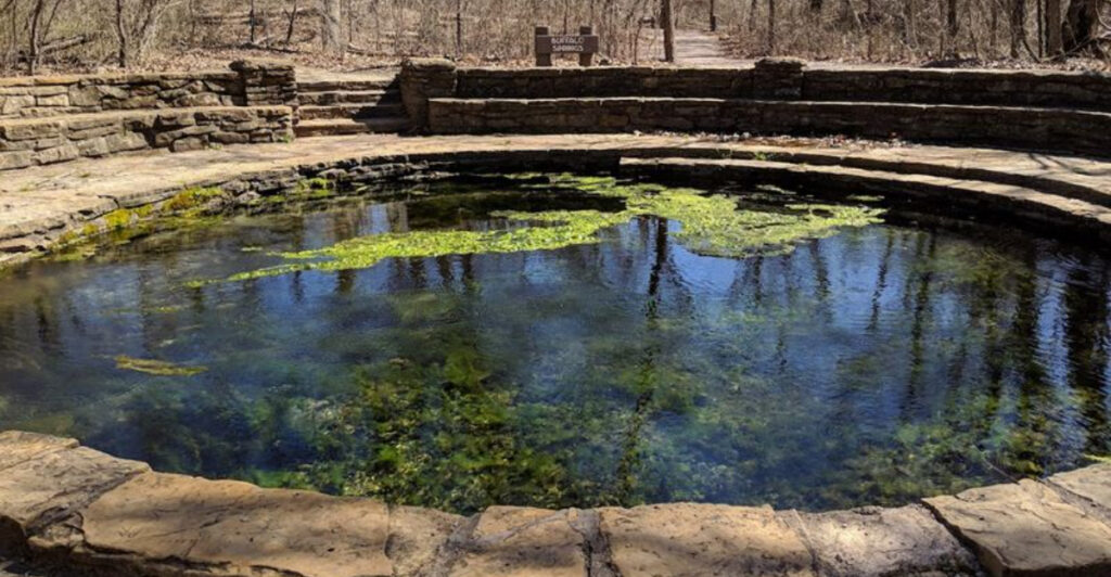 A Timeless Oklahoma Spring Surrounded by Hand-Built Stonework