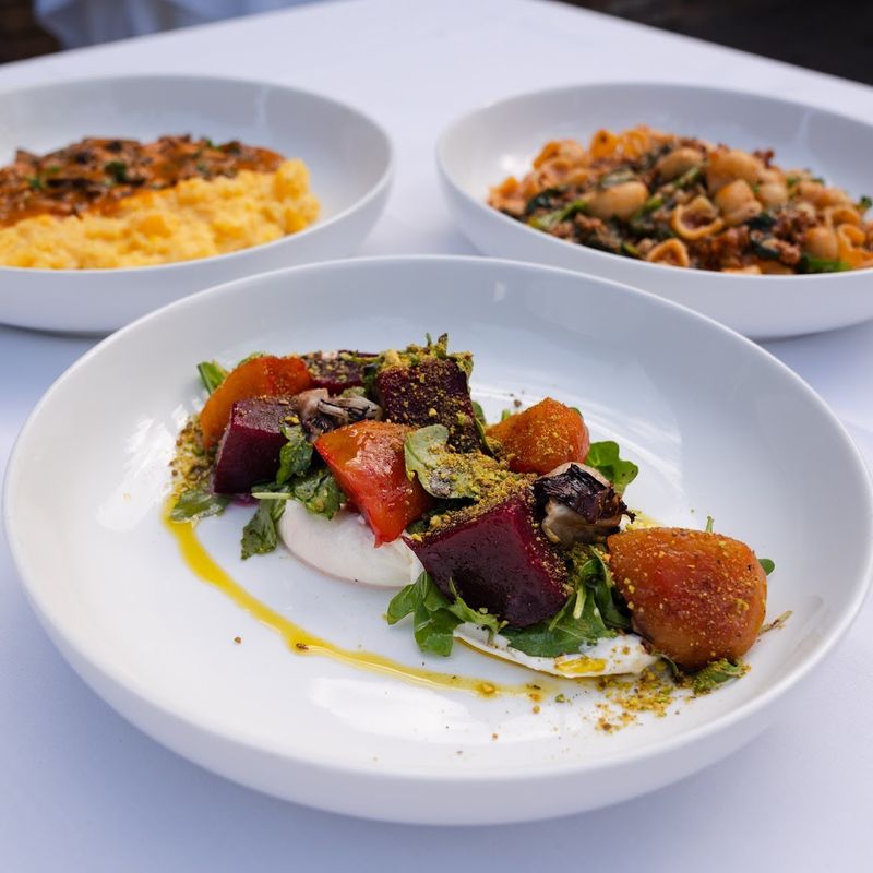 The garden shows up on the plate