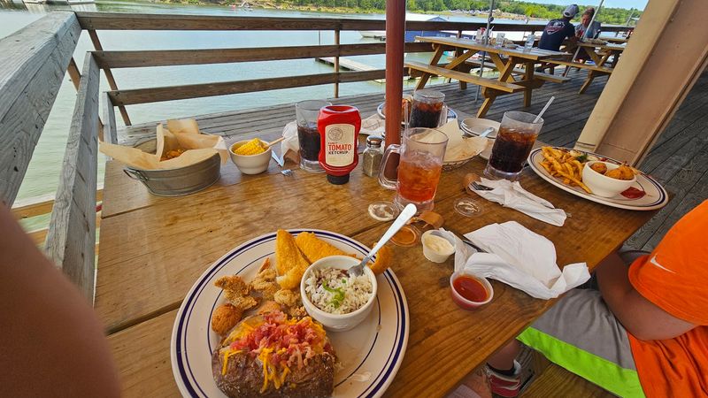 Outdoor Dining and Lake Views