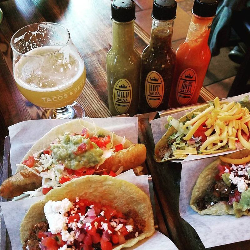 Street Tacos From a Busy Stand
