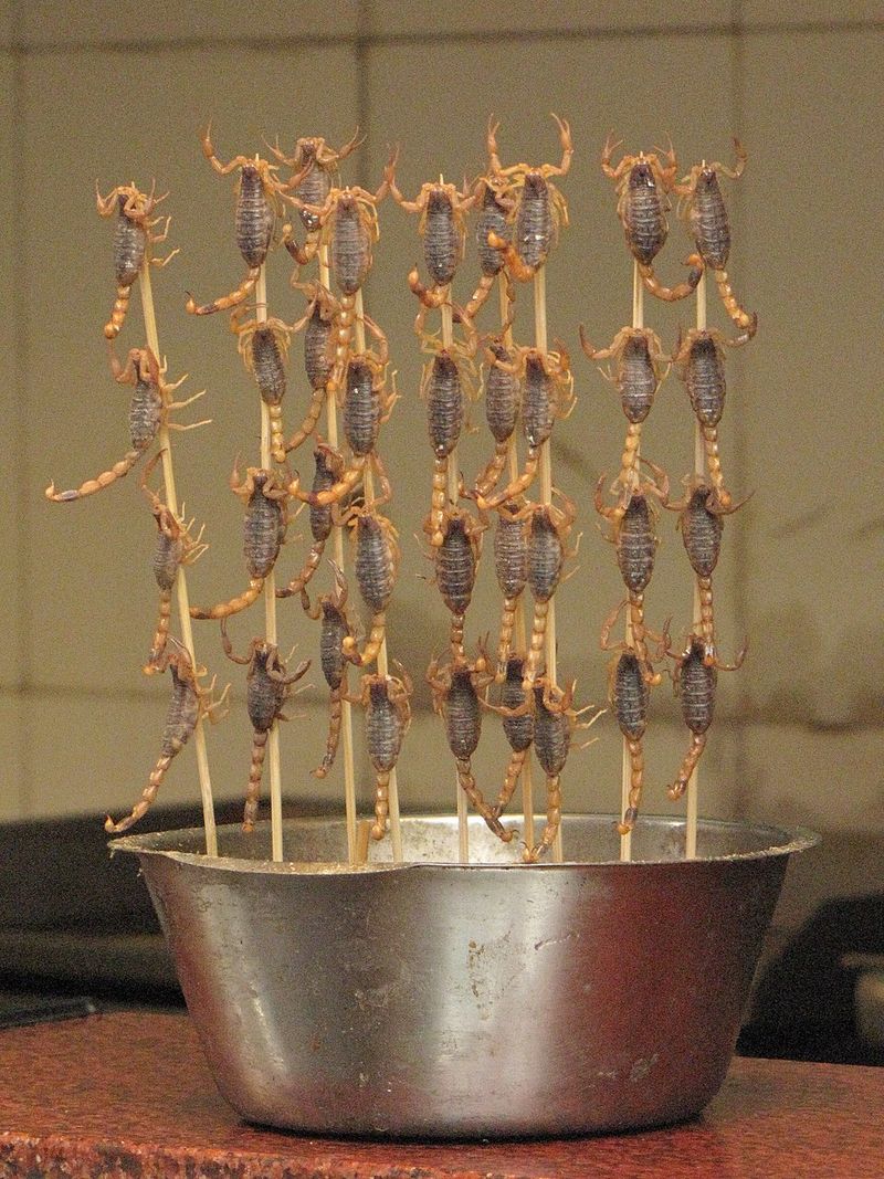Fried Scorpions - China and Thailand