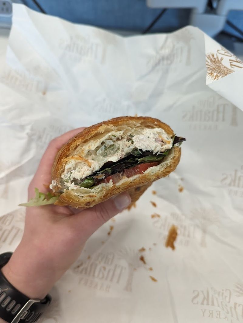 Lunch hiding in a pastry shop