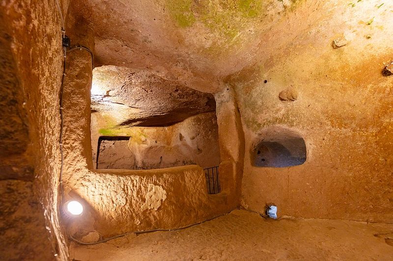 Ozkonak, Turkey: Communication Pipes and Serious Defenses