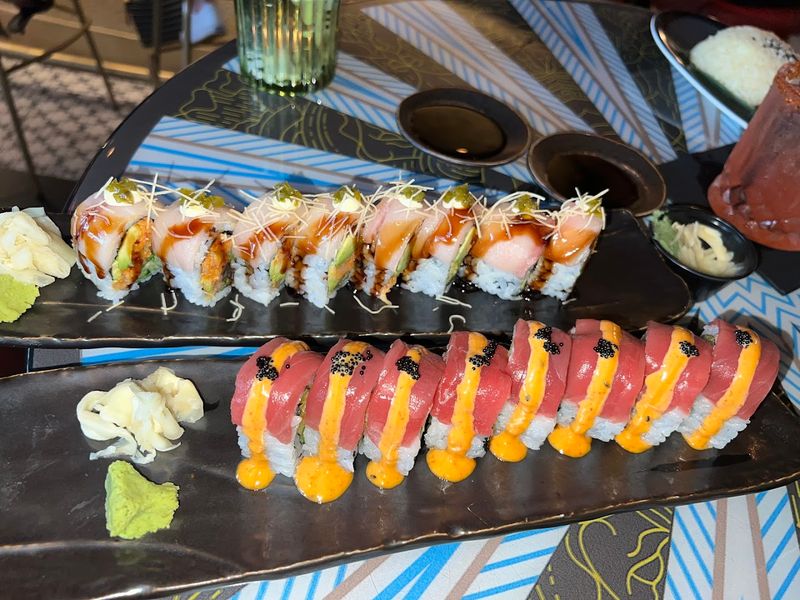 The menu's playful presentation