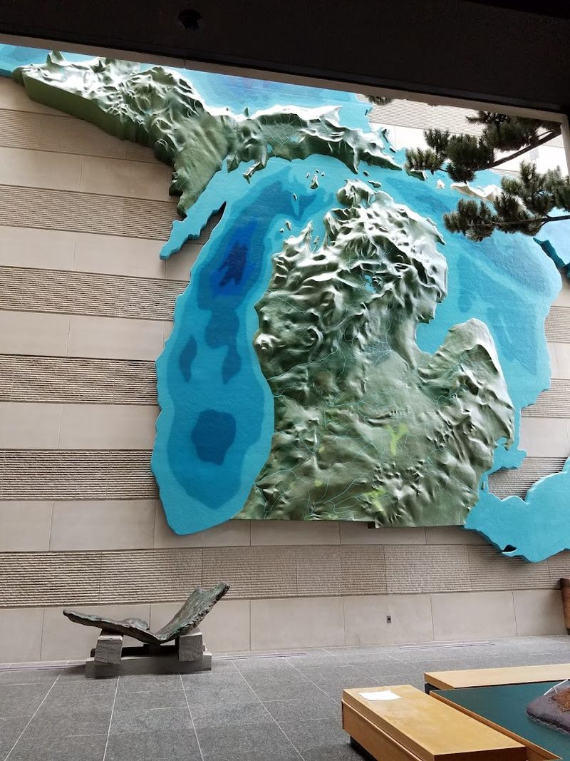 The Giant Three-Story Relief Map of Michigan