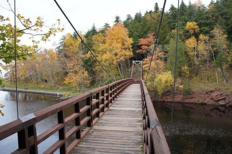 That suspension bridge steals a scene