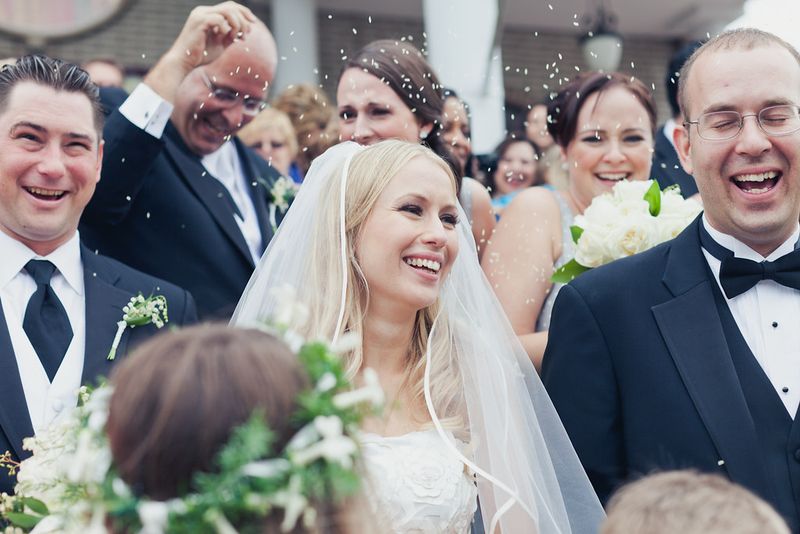 Throwing Rice at the Newlyweds