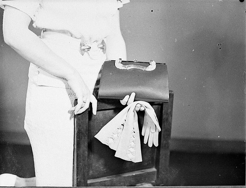 Gloves Completed a Proper Outfit