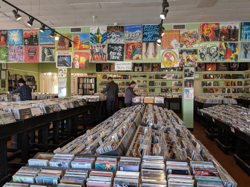 New and Used Vinyl Side by Side