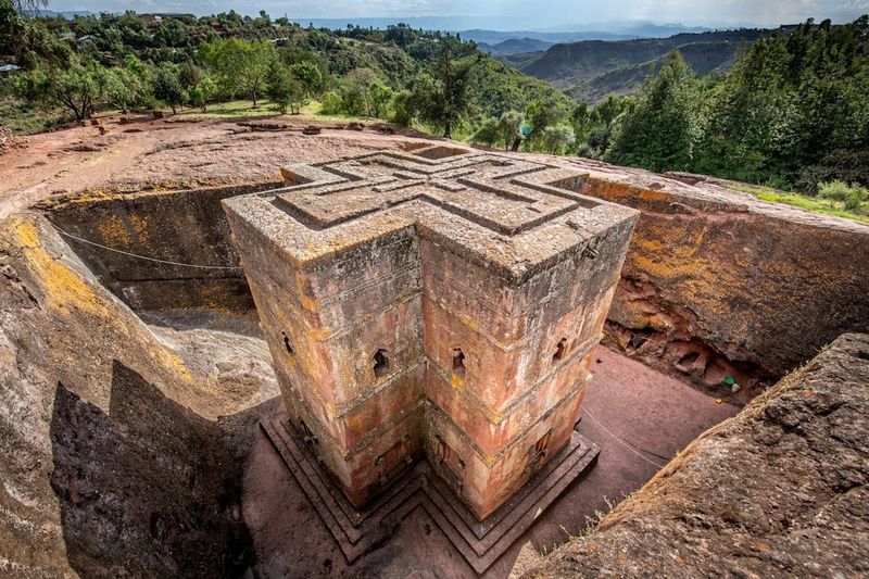 Lalibela, Ethiopia: Churches Carved Downward Into Rock