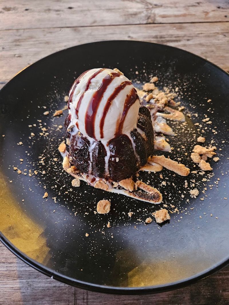 Bananas Foster Cheesecake and Lava Cake for Dessert