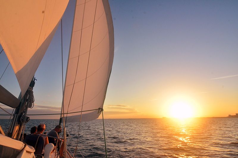 Sunset Sailing: The Golden Hour on the Bay