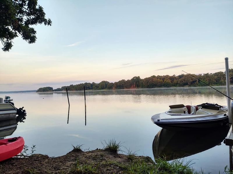 Fishing on a Reservoir With Character