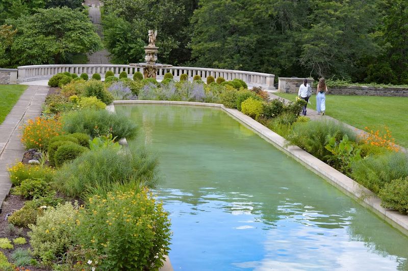 Outside, the visit keeps unfolding