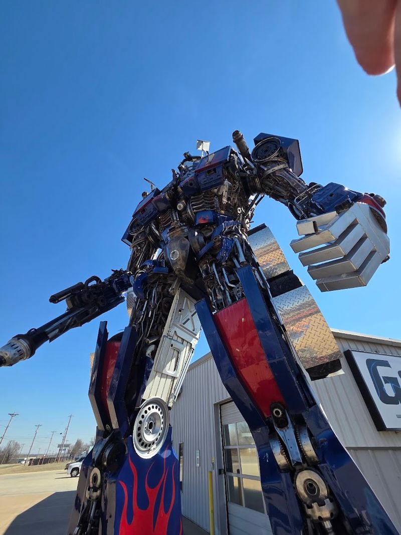 The Transformer Robot Sculpture