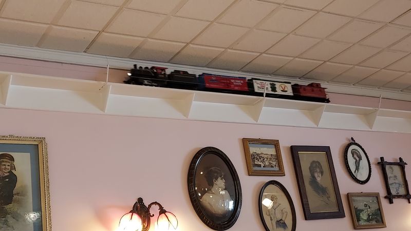 The Famous Miniature Train That Runs Through the Dining Room
