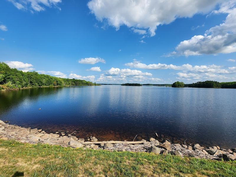 The Reservoir and Dam Area Just Upstream