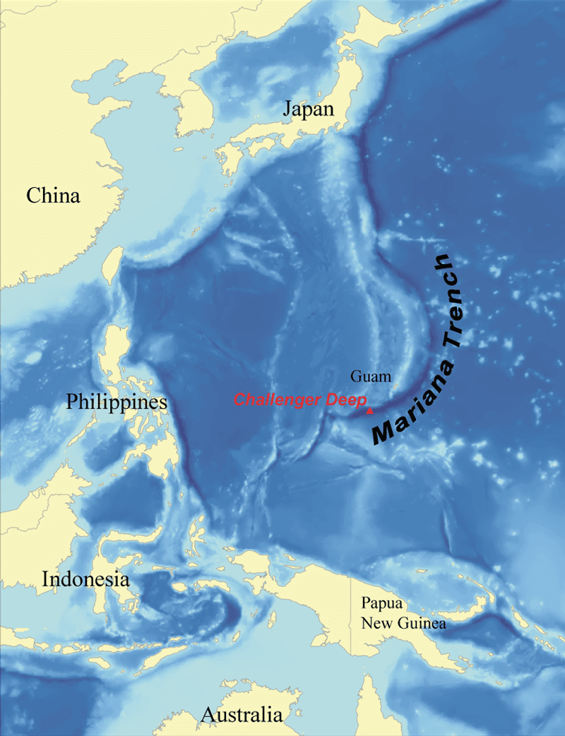 Mariana Trench, Pacific Ocean