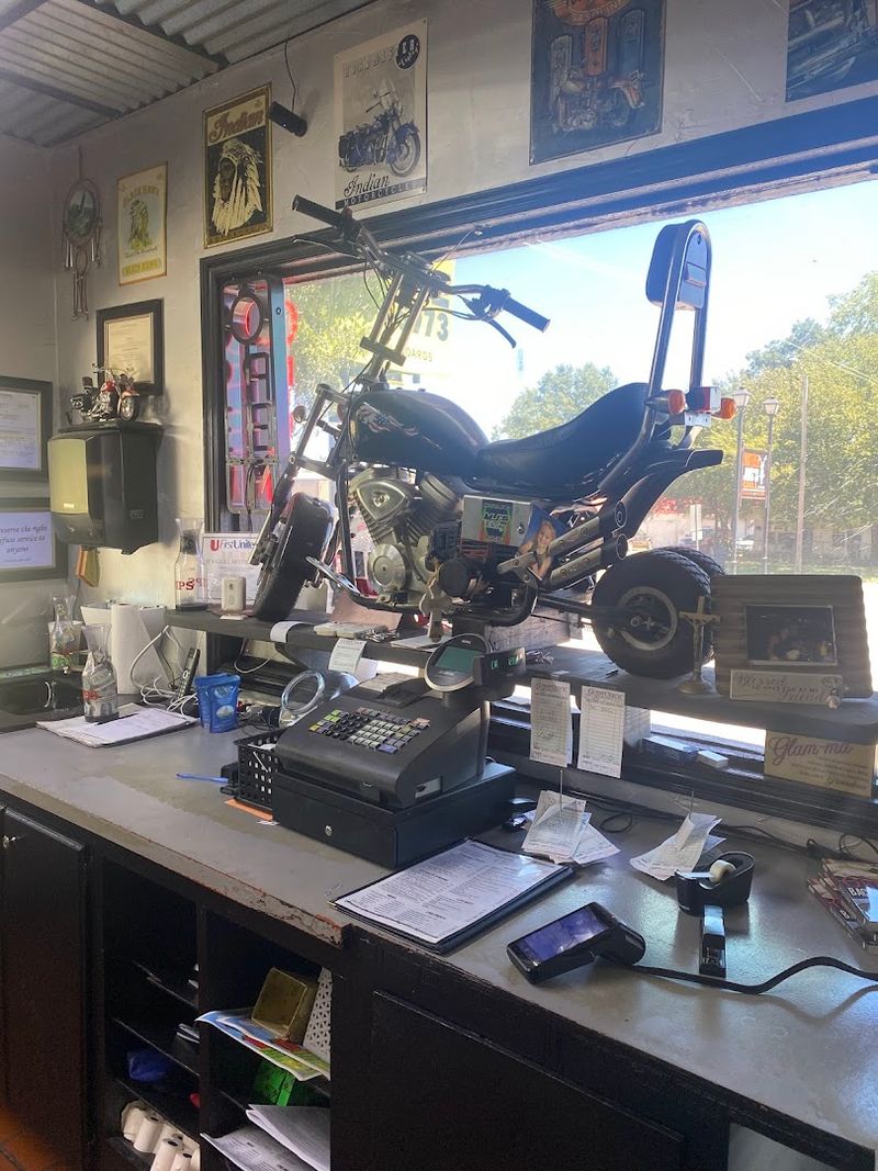 Motorcycle Decor and the Diner's Unique Personality