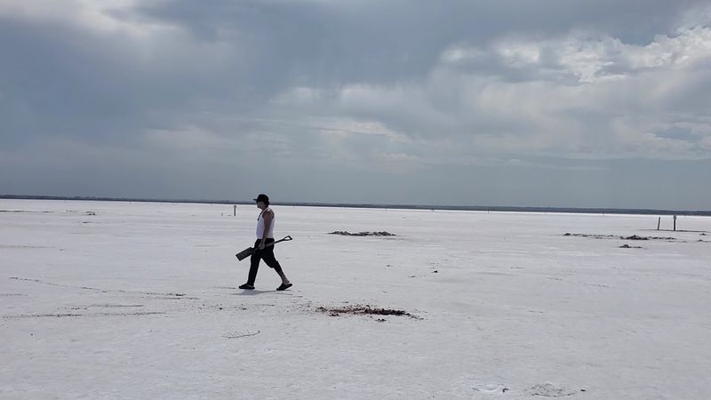 The Salt Flat Landscape Up Close