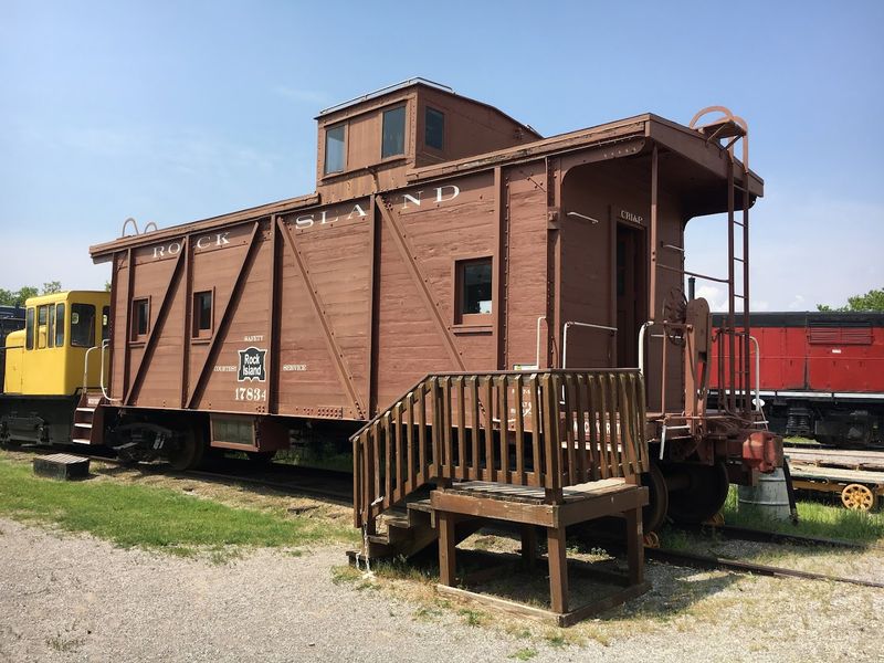 Climbing Into a Real Caboose
