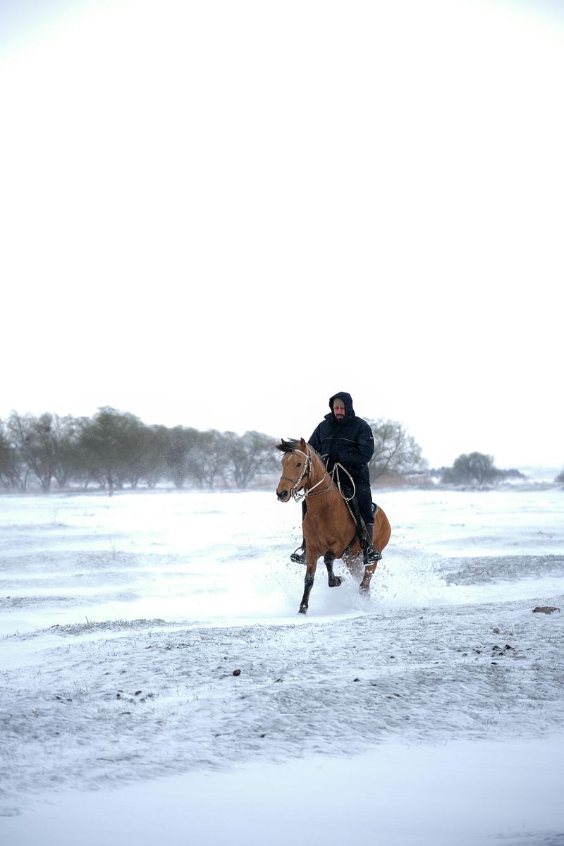 A trail ride with a real Northern Michigan backdrop
