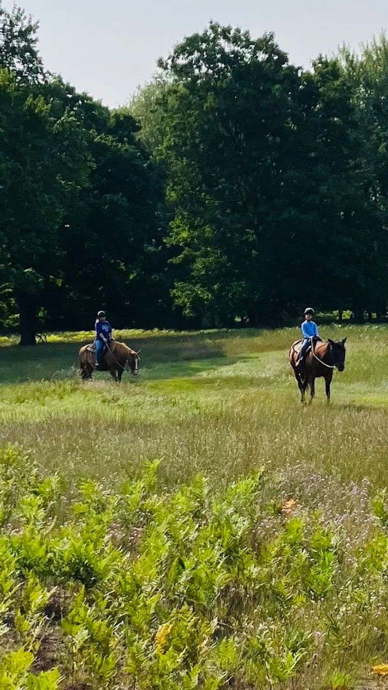 A trail ride with a real Northern Michigan backdrop