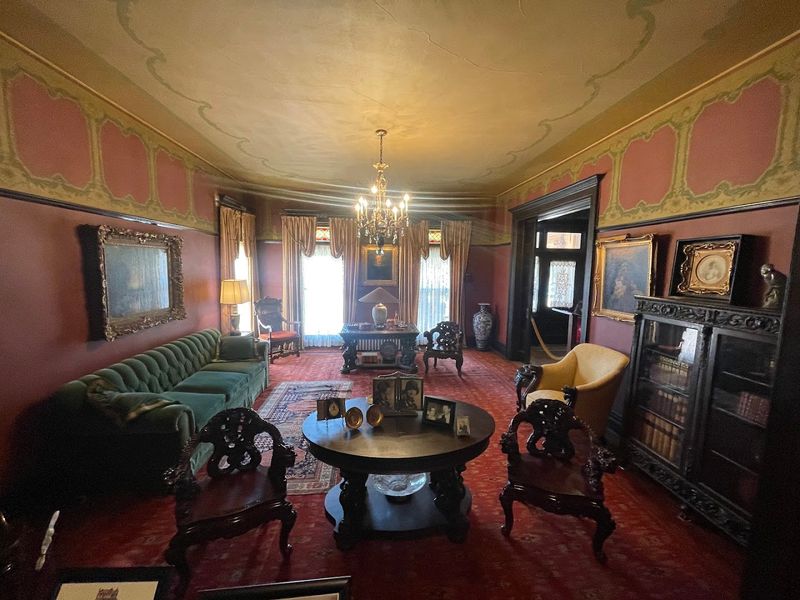 The Hand-Painted Walls and Ceilings